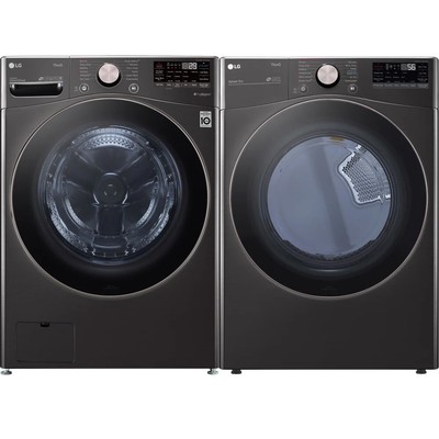 LG Smart  Front Load 4.5 Cu. Ft. Washer/7.4 Cu. Ft. Dryer Pair w/ TurboWash