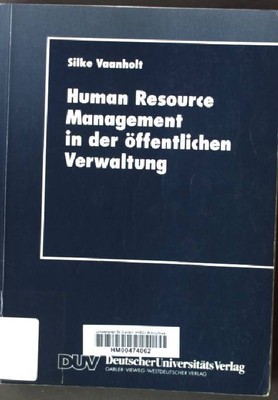 Human-resource-Management in der öffentlichen Verwaltung. DUV : Wirtschaftswisse