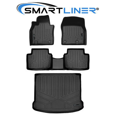 SMARTLINER Floor Mats Cargo Trunk Liner Set 2019-2025 Mazda 3 (Hatchback Only)