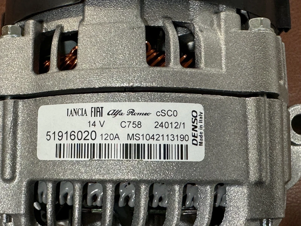 DENSO Alternator LANCIA  FIAT ALFA ROMEO 51916020 Made in italy - Image 2 of 4