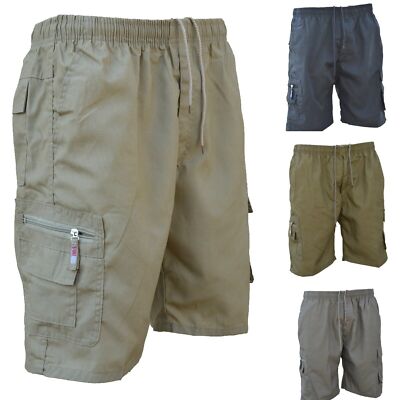 Herren Shorts  Bermuda Cargo Pants Vintage Casual Sommer Capri Kurze Hose 2024