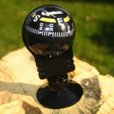 1pc Car Navigation Compass Guide Ball Mount Truck Dashboard Decor Accessories