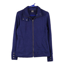 Rei Collared Fleece Jacket - Small Purple Polyester