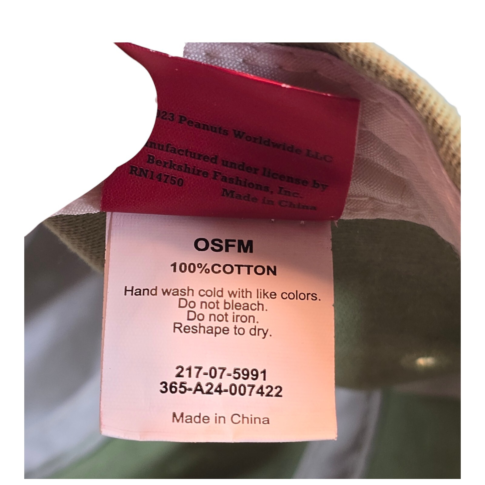 Snoopy Peanuts Hat Cap Strapback  Adjustable Gree… - image 10