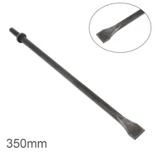 350mm Hard 45# Grey Steel Solid Long Air Chisel Impact Head Support Pneumatic