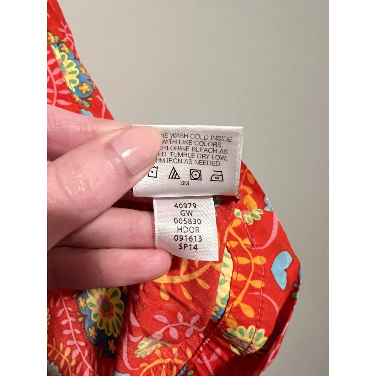 Hanna Andersson Girls Pillowcase 100% Cotton Floral Sun Dress Size
