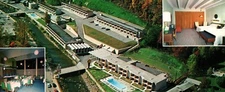 Oversized postcard Gatlinburg Tennessee TN River Terrace Motel and Restaurant