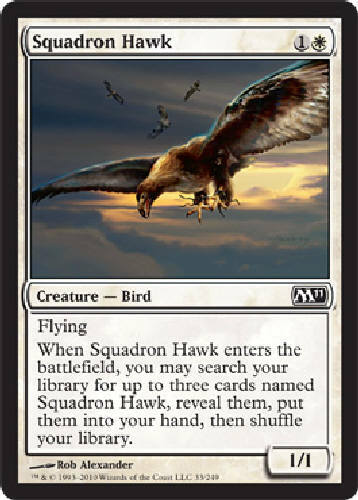 SQUADRON HAWK Magic 2011 MTG Magic the Gathering Cards DJMagic - Picture 1 of 1