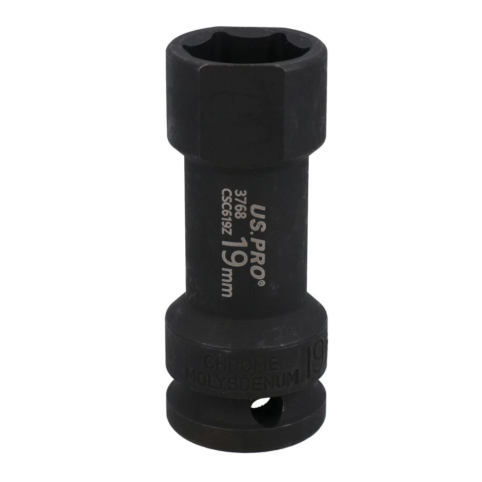 AB TOOLS 19mm 1/2" Drive Deep Strut Socket for Unistrut Type Channel 72mm Long