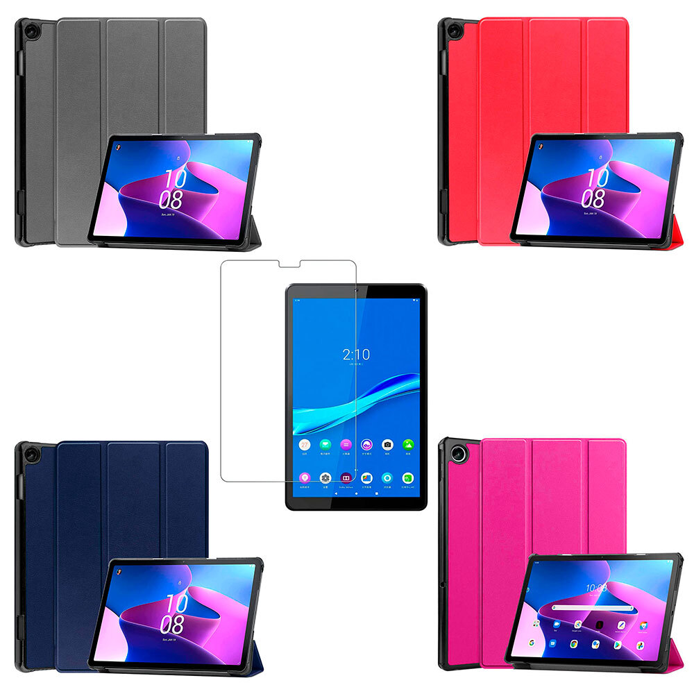 Funda Lenovo Tab M10 3ra gen 10.1 TB328FU TB328XU Tablet + Protector De Cristal