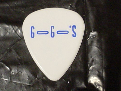 The GO GO's Logo & Charlotte Caffey Face RaRe 2000 Concert Tour GUITAR PICK