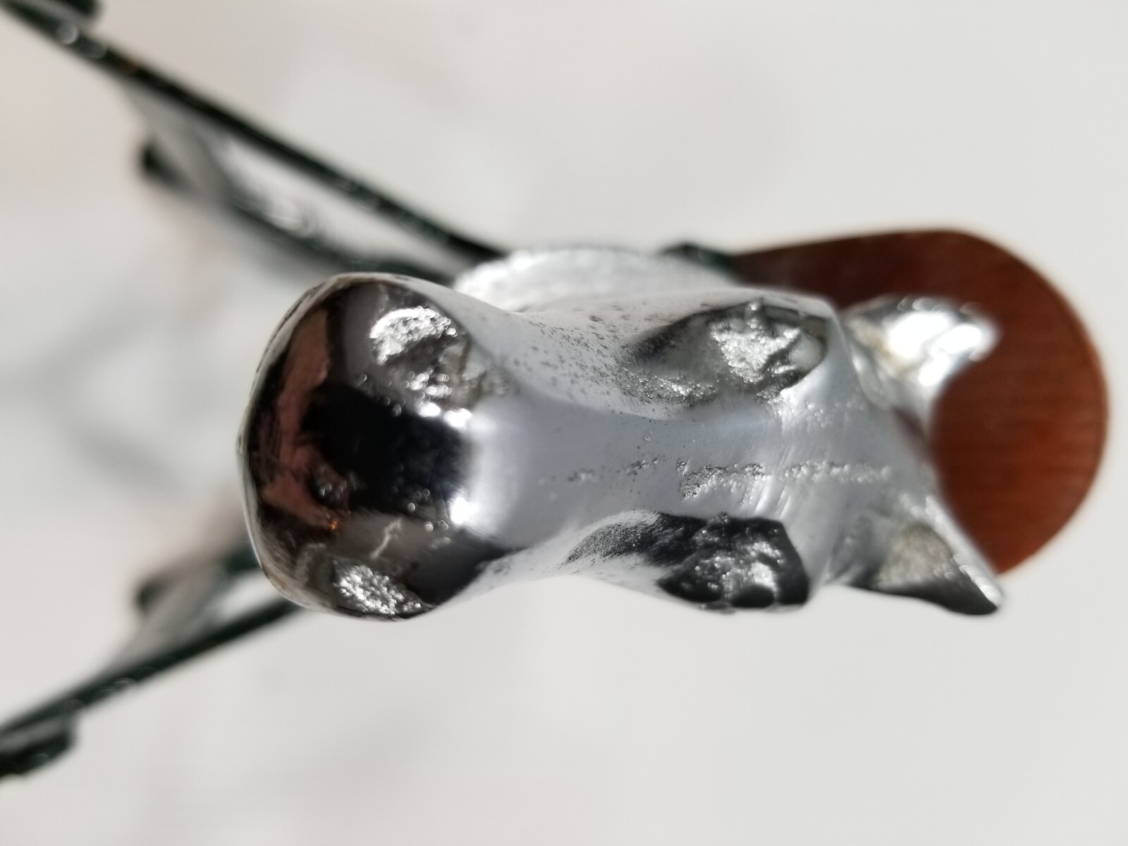 Cast Iron & Wood Aluminum Horse Head Green Tack Rack Holder Hook Barn