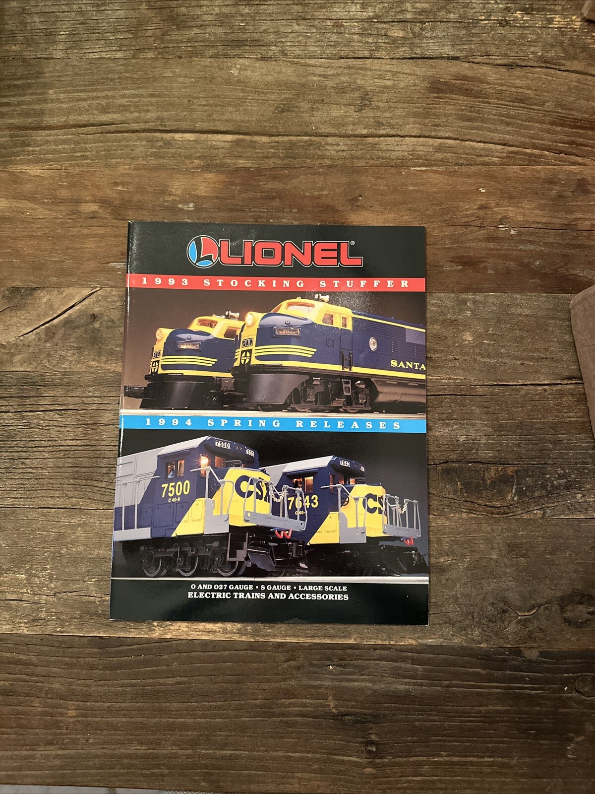 Lionel Magazine Model Train Catalog 1993 Stocking Stuffer 1994 Spring Releases