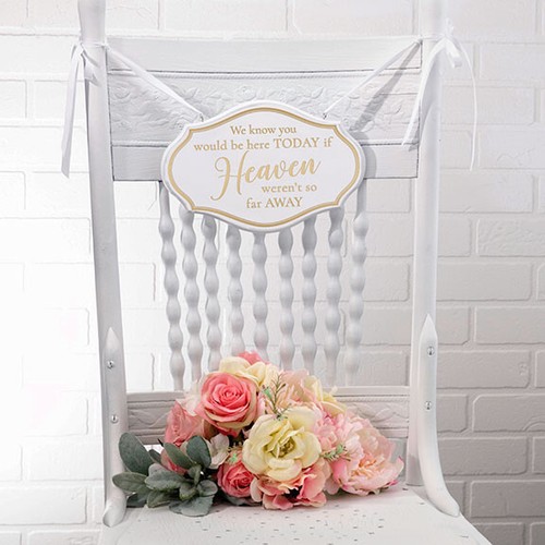 Wedding Memorial Sign Heaven Deceased Memory Ceremony Reception Decoration - Picture 2 of 2