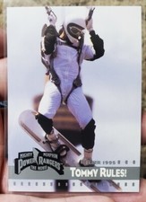 1995 Fleer Mighty Morphin' Power Rangers The Movie #27 Tommy Rules! White Ranger