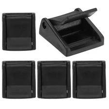 Webbing Black Cam Buckle 13/16 inch, 5 Pack Plastic Adjustable Toggle Clip
