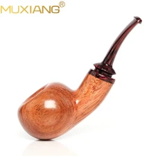 Handcrafted Rosewood Tobacco Pipe Tomato Pipe Curved Stem Smoking Pipe 10 Tools