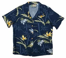Bamboo Paradise Women's Hawaiian Aloha Herringbone Rayon Shirt