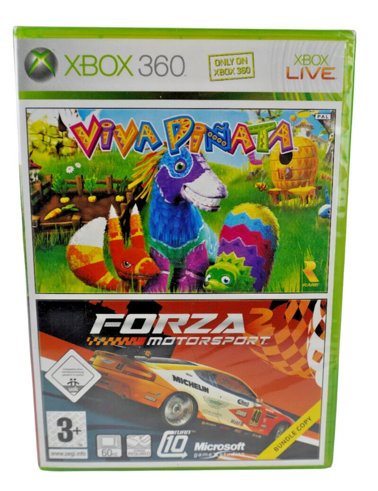 Viva Piñata Forza Motorsport 2 Bundle Copy Xbox 360 Deutsch Neu