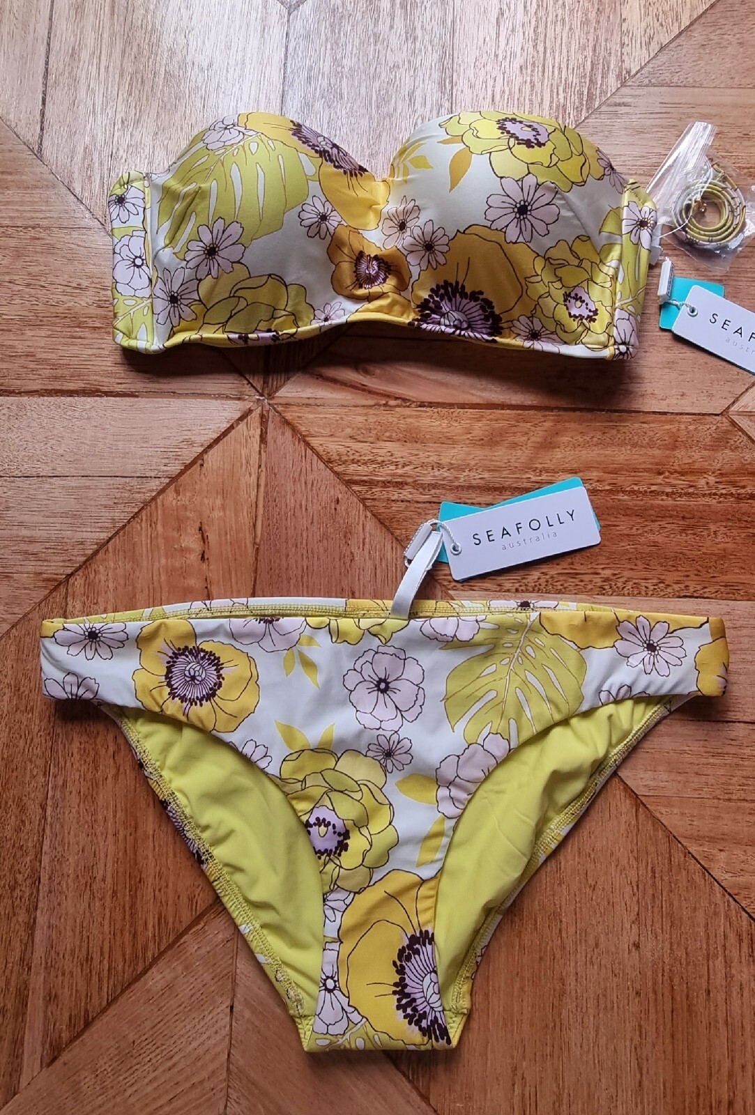 Seafolly Womens Summer Of Love Floral Bikini Bathers Size 10 AUS/6