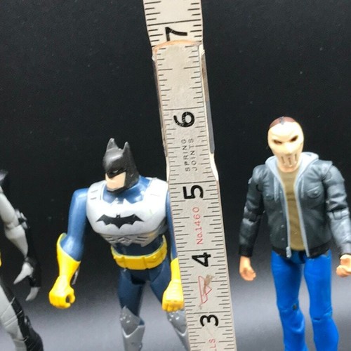 Set of 4 Action Figures Super Hero Spiderman Batman and Villan Hockey Mask Jason - Picture 12 of 12