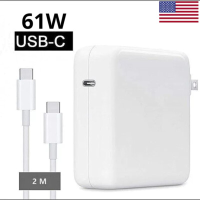 MacBook Pro Charger 61W/67W USB-C Charger Power Adapter For MacBook Air A1708