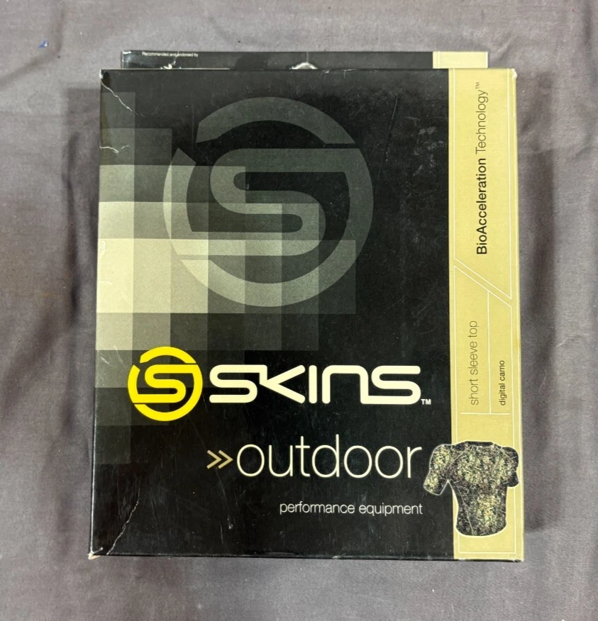Skins Dnamic Manches Courtes Compression Homme - Noir/Citron - Neuf Avec étiquettes