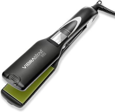Pro Vibrating Ceramic Tourmaline Ionic Flat Iron, 1.75-Inch - Fast, Frizz-Free C