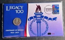 2023 Australia Impressions Legacy 100 Centenary of Service $1 dollar coin - PNC