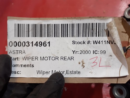 2000 VAUXHALL ASTRA Wiper Motor Rear - Picture 4 of 4