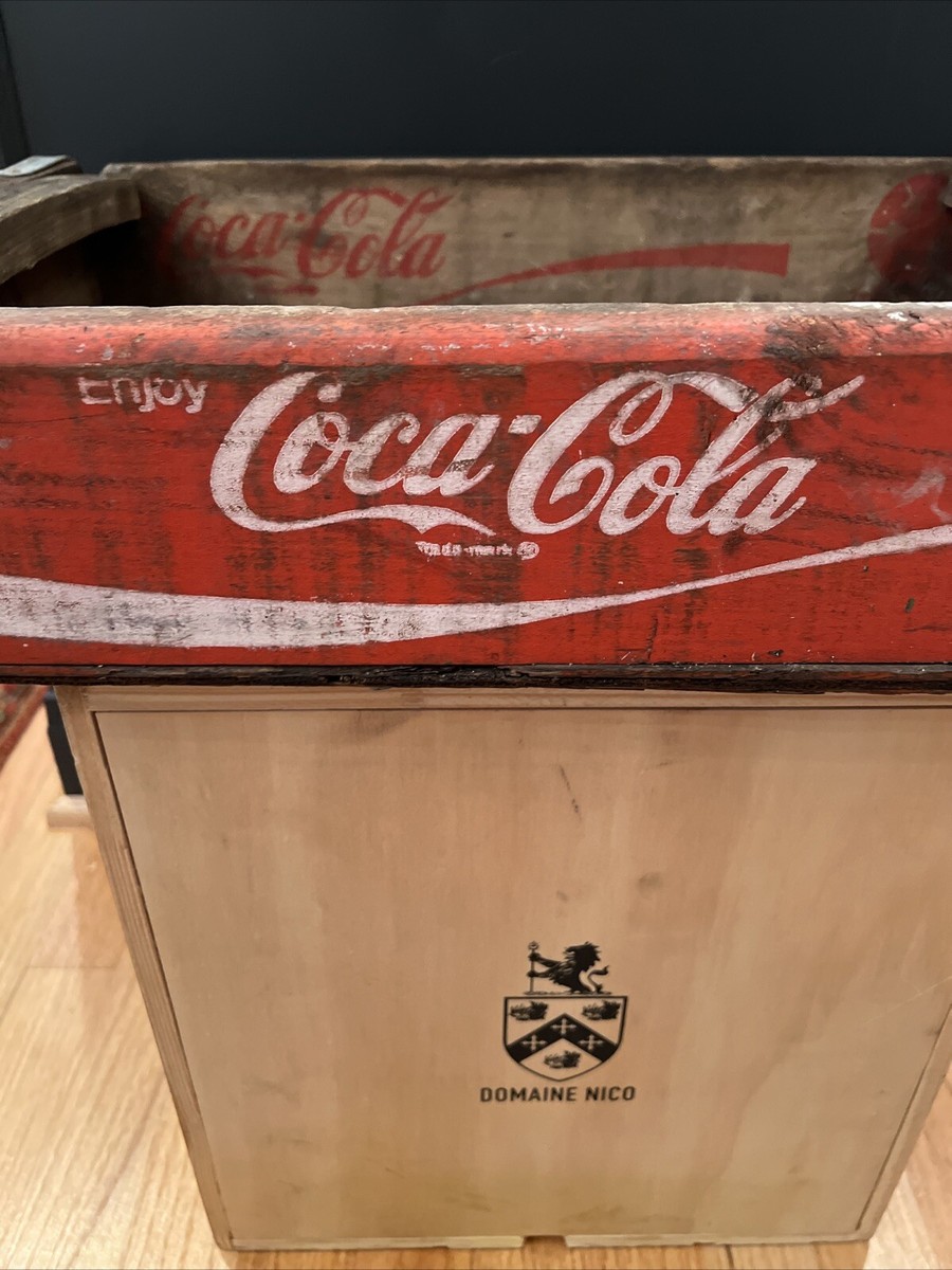 Vintage Coca Cola Red Wooden Crate Holes In Bottom | eBay
