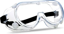 10 Safety Goggles Over Glasses Lab Work Eye Protective Eyewear Clear Lens