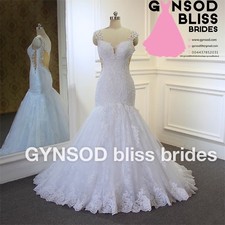 LACE WHITE WEDDING DRESS SIZE 10 