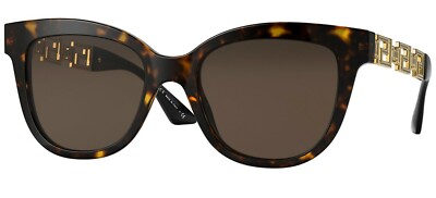 Versace GRECA VE 4394 Dark Havana/Brown (108/73) Sunglasses