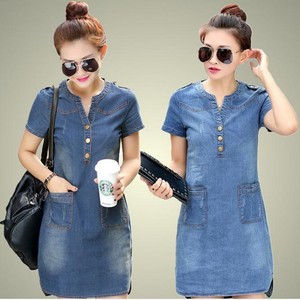 Slim Jeans Dress Denim Dress Women's 
