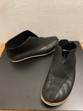 Cydwoq Black Cut Leather Ankle Handmade In Usa Women Sz 42.5 US 11.5