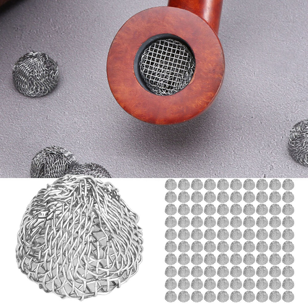 tobacco pipe metal filter 50 Pieces 20 mm/0.78in Diameter Screen Filters Sieve Clean Screens Small Semi-Circular Bowl Mesh Wire Balls for Filter Residues Accessories Home Supplies : Health & Household 100Pcs 13-20MM Smoking Pipe Metal
