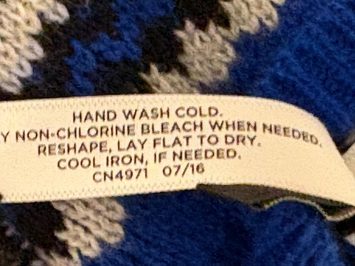 NEW Talbots - Blue Multicolor Nylon/Lambswool Mittens w/Tags (Retail $29.50) - Picture 5 of 6