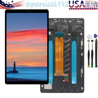 For Samsung Galaxy Tab A7 Lite T225 T227U  LTE LCD Touch Screen Assembly + Frame