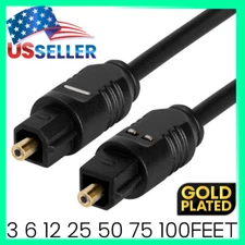 TosLink Optical Cable SPDIF Fiber Optic Digital Audio Cable TV Sound Bar Cord