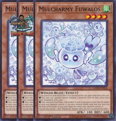 Yugioh! 3x Mulcharmy Fuwalos LAVD-ENS13 Common 1st Ed NM