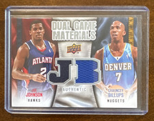 2009-10 Upper Deck Basketball JOHNSON, BILLUPS Dual Game Materials Card #DG-BJ