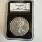 2014 W $1 AMERICAN SILVER EAGLE  FIRST RELEASES NGC MS70