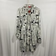 Guess Arden Dress with Red Accents Zip Up NWT