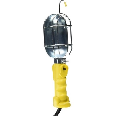 Bayco 425A Incandescent Work Light With Metal Guard And Single Outlet, 25 Ft