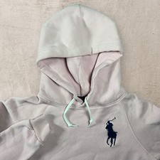 Polo Ralph Lauren Big Pony Hoodie Women  s Medium Pink Pullover Fleece Sweatshirt
