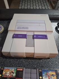 Super Nintendo SNES Console Bundle With Games TESTED WORKING