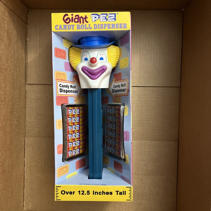 GIANT PEZ Clown Candy Dispenser 2002 New In Package