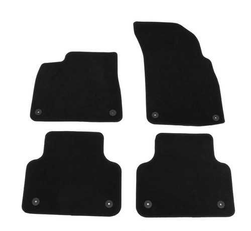 Genuine Audi Q7 Q8 Front & Rear Carpeted Floor Mat Set Black 4M1 863 011F OEM