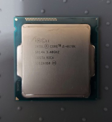 Intel Core i5-4670K 3.40GHz 4 Core SR14A LGA 1150 (Used)